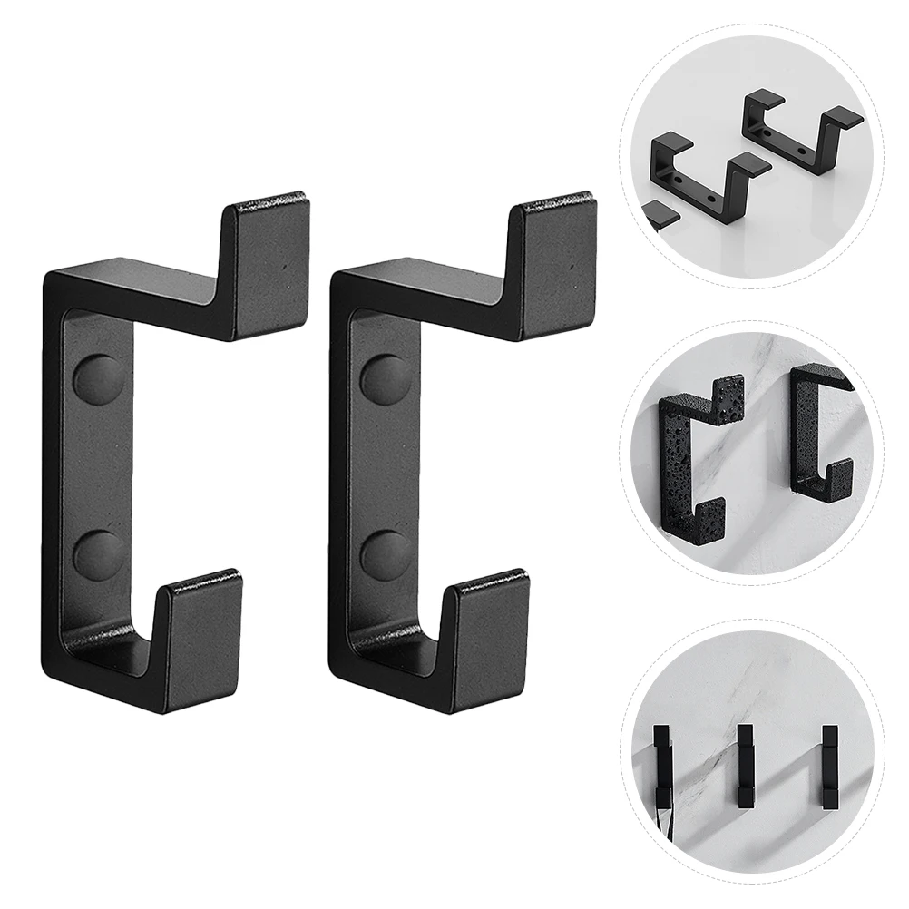 2pcs Simple Wall Mounted Coat Hanger Heavy Duty Storage Hook Foldable Double Hooks Durable Aluminum Black Home Organization
2pcs Simple Wall Mounted Coat Hanger Heavy Duty Storage Hook Foldable Double Hooks Durable Aluminum Black Home Organization