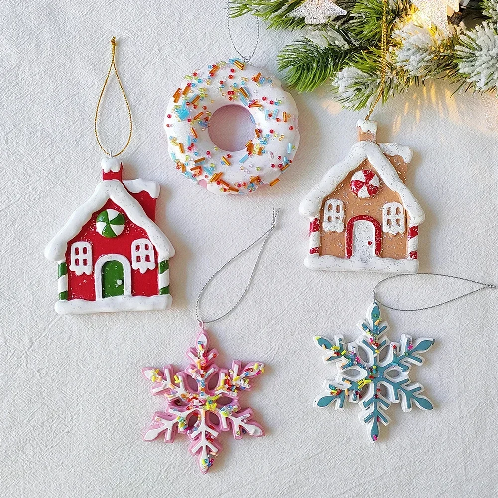 1Pcs Pink Donut House Snowflake Christmas Tree Ornament Hanging Pendant Home Party Navidad Winter New Year Christmas Tree Decor
1Pcs Pink Donut House Snowflake Christmas Tree Ornament Hanging Pendant Home Party Navidad Winter New Year Christmas Tree Decor