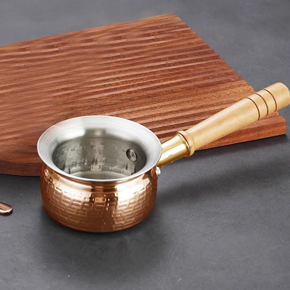 Stainless Steel Milk Pot 400ml Capacity Wood Handle Design Perfect for Heating Milk Oil Butter Small Kitchen Tool
Stainless Steel Milk Pot 400ml Capacity Wood Handle Design Perfect for Heating Milk Oil Butter Small Kitchen Tool