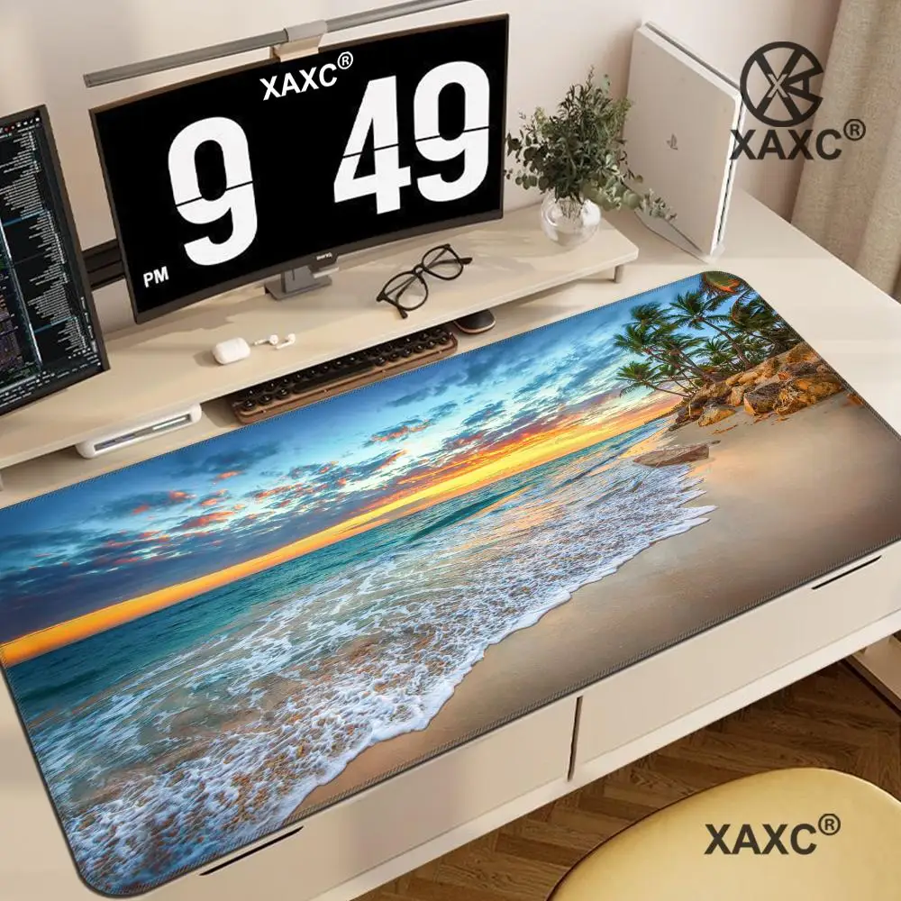 Summer Beach LargePalm Tree Sunset Mouse Pad Rubber non-slip Desk Mat High quality material gaming mat with lock edge XAXC
Summer Beach LargePalm Tree Sunset Mouse Pad Rubber non-slip Desk Mat High quality material gaming mat with lock edge XAXC