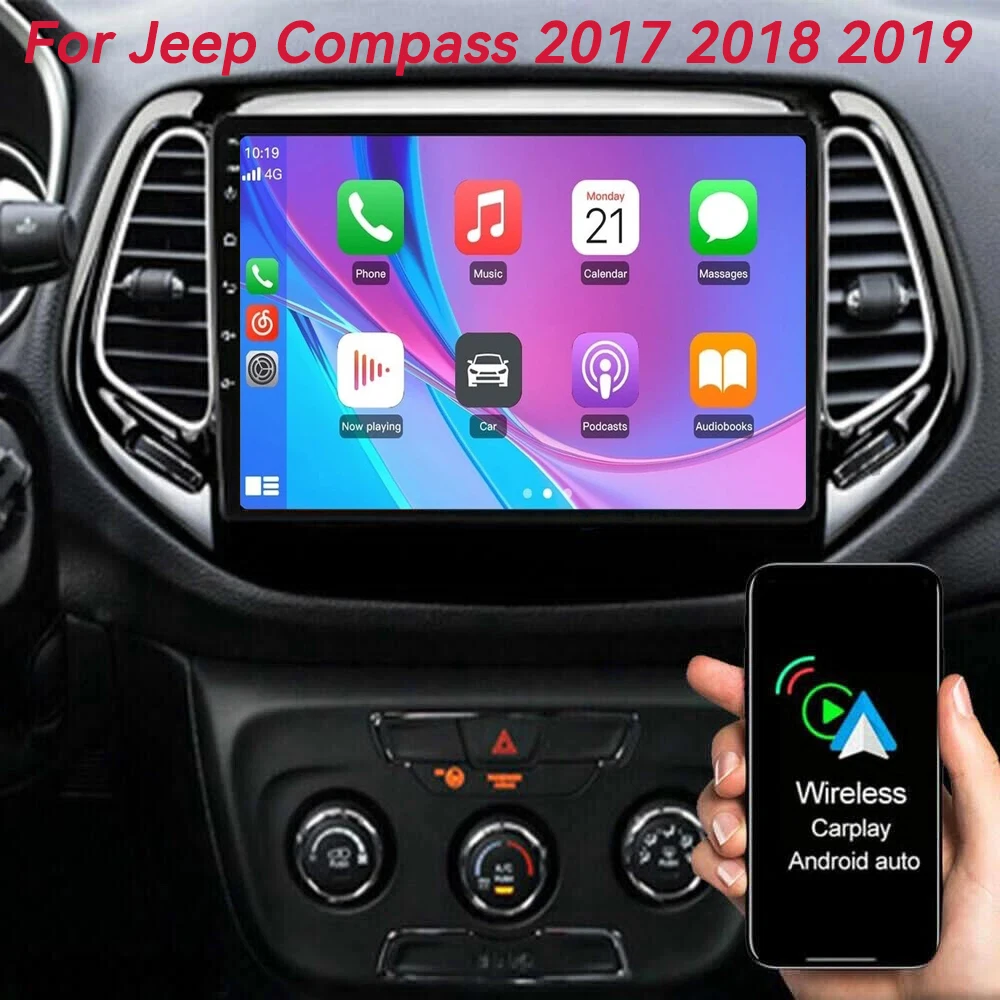 Android 16 Carplay Auto Video Player WIFI+4G For Jeep Compass 2017 2018 2019 Car Radio GPS Stereo Multimedia 2din Head Unit DSP
Android 16 Carplay Auto Video Player WIFI+4G For Jeep Compass 2017 2018 2019 Car Radio GPS Stereo Multimedia 2din Head Unit DSP