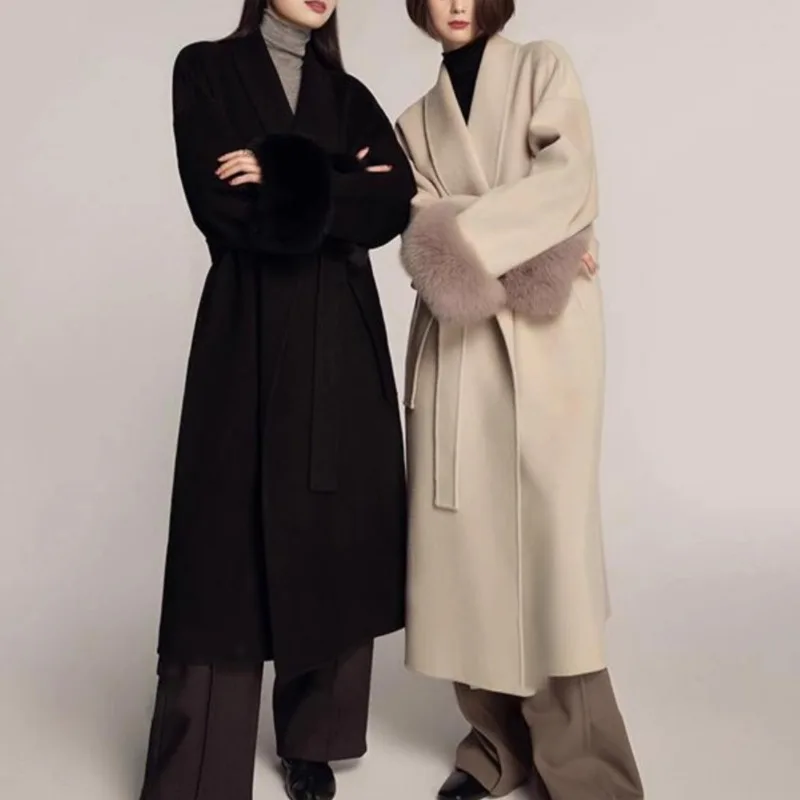 Комфортное женское зимнее пальто на шнуровке с мехом и пушистыми лацканами с длинными рукавами, уличная модная одежда, бандажные женские куртки, пальто
Комфортное женское зимнее пальто на шнуровке с мехом и пушистыми лацканами с длинными рукавами, уличная модная одежда, бандажные женские куртки, пальто