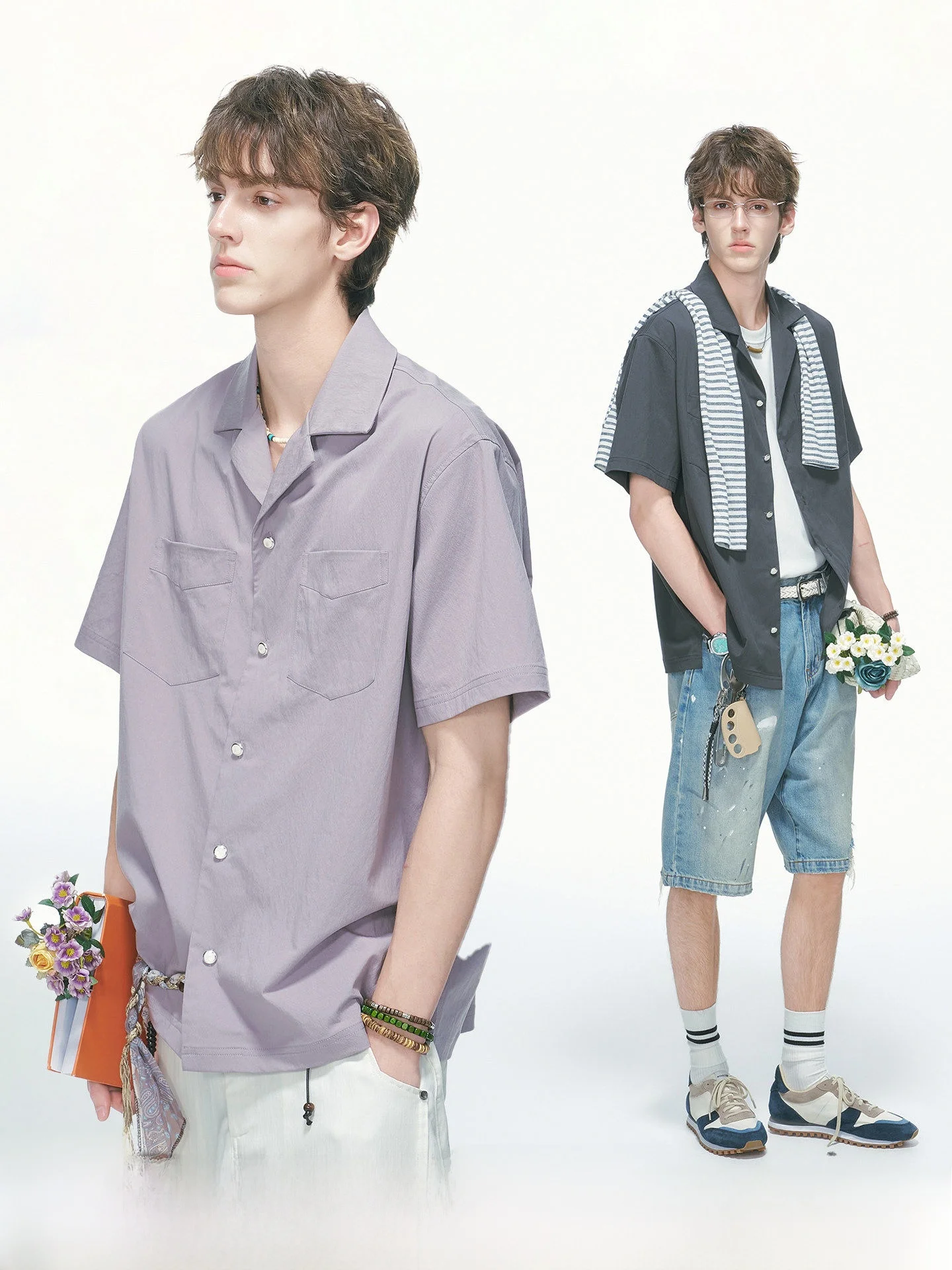Dream Made Men's Summer Thin Short Sleeve Shirt Cuban Collar Casual Feel Breathable Comfortable Polyester Cotton Lyocell Blend
Dream Made Men's Summer Thin Short Sleeve Shirt Cuban Collar Casual Feel Breathable Comfortable Polyester Cotton Lyocell Blend
