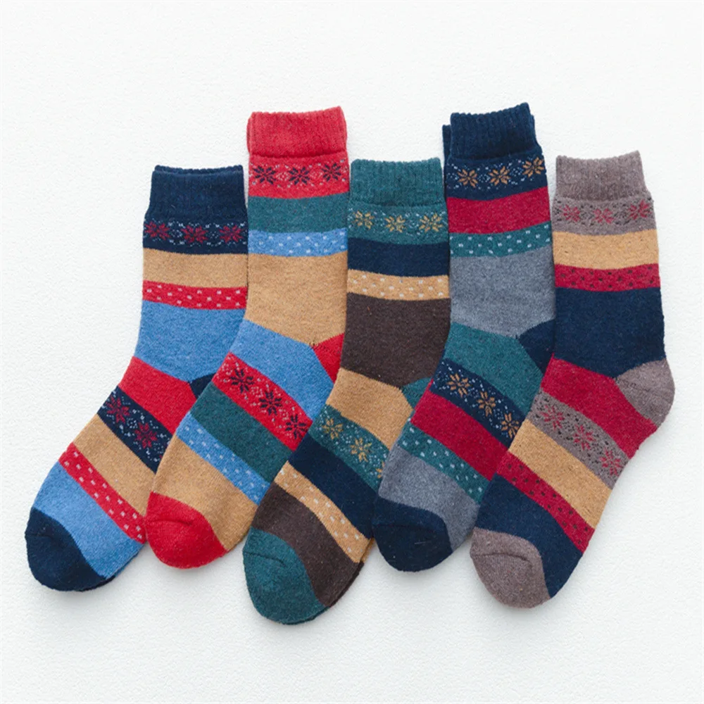 New Brand 5 Pairs High Quality Women Winter Socks Vintage Patchwork Rabbit Wool Sock Thicken Warm Thermal Cotton Socks
New Brand 5 Pairs High Quality Women Winter Socks Vintage Patchwork Rabbit Wool Sock Thicken Warm Thermal Cotton Socks