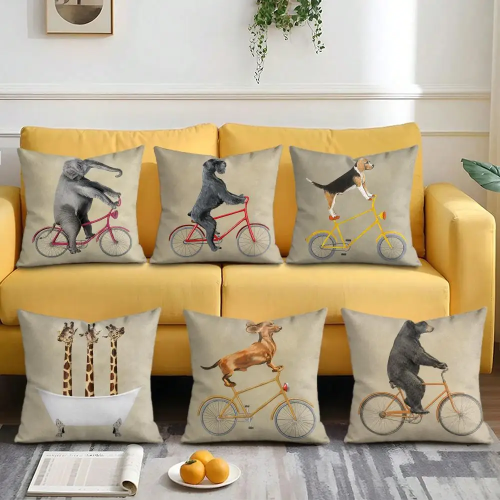 Nordic Cartoon Animal Bicycle Cushion Cover Short Plush Soft Double-Sided Printing Pillow Case Cozy Sofa Bedroom Home Decor
Nordic Cartoon Animal Bicycle Cushion Cover Short Plush Soft Double-Sided Printing Pillow Case Cozy Sofa Bedroom Home Decor