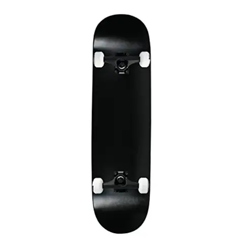 Complete Skateboard Dipped Black 8.25" Black/White Assembled