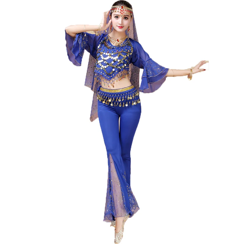 New Indian Dance Autumn/Winter Belly Dance Performance Trousers Female Adult Sleeve Set Oriental Bollywood Professional Suit
New Indian Dance Autumn/Winter Belly Dance Performance Trousers Female Adult Sleeve Set Oriental Bollywood Professional Suit