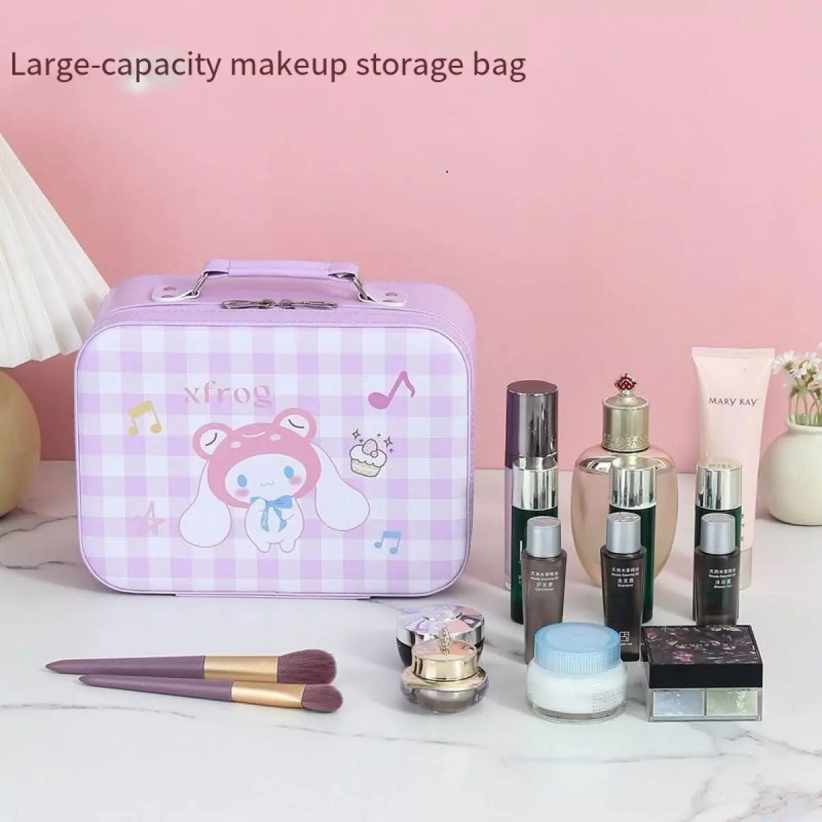 Sanrio New Style Cartoon Cartoon Anime Convenience Cute Handbag Cinnamoroll Print Cartoon Fashion Exquisite Cosmetic Storage Bag
Sanrio New Style Cartoon Cartoon Anime Convenience Cute Handbag Cinnamoroll Print Cartoon Fashion Exquisite Cosmetic Storage Bag