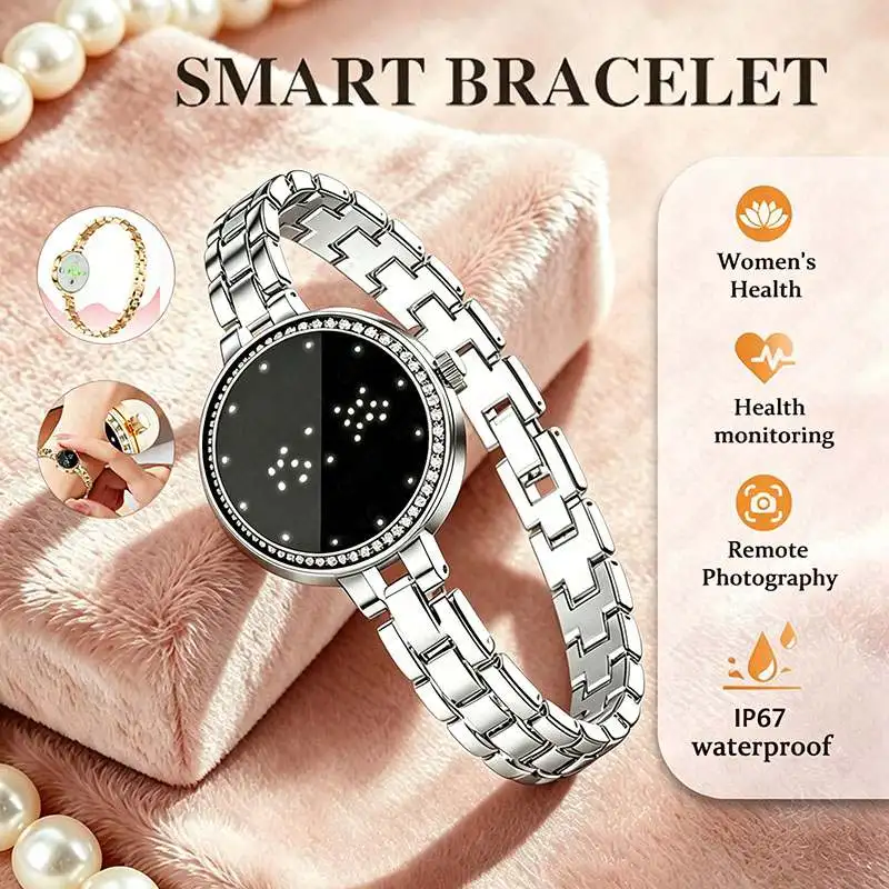 Fashion Women's Smart Watch Step Counting Health Monitoring Blood Oxygen Heart Rate Sleep Waterproof Women's Health Smart Watch
Fashion Women's Smart Watch Step Counting Health Monitoring Blood Oxygen Heart Rate Sleep Waterproof Women's Health Smart Watch