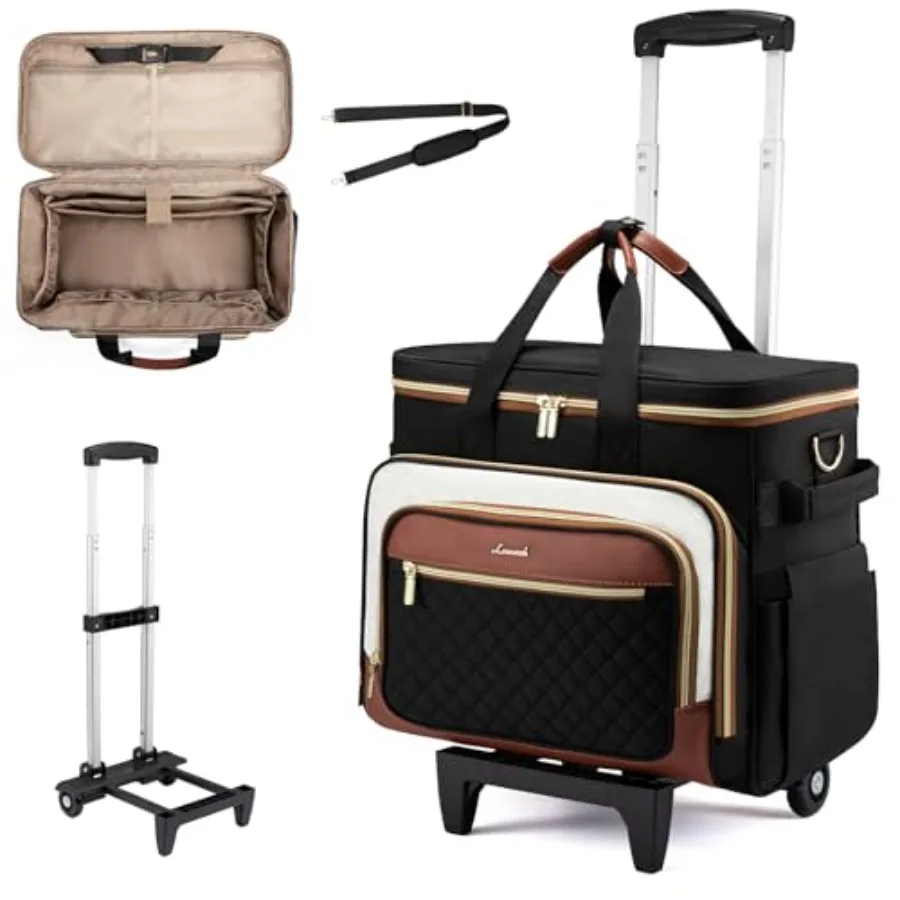 Rolling Teacher Bag with Detachable Dolly and Laptop Compartment, Large Rolling Tote Bag fits for 17.3" Laptop for Teacher Offi
Rolling Teacher Bag with Detachable Dolly and Laptop Compartment, Large Rolling Tote Bag fits for 17.3" Laptop for Teacher Offi