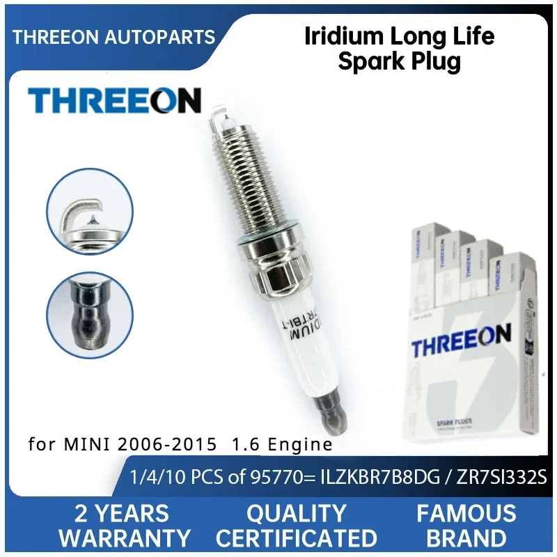 KIRSTEN Iridium Spark Plug for MINI COOPER S (R56) MINI CLUBMAN COOPER S (R55) MINI Convertible (R57 R58 R59) 2006-2015 ZR7SI332
KIRSTEN Iridium Spark Plug for MINI COOPER S (R56) MINI CLUBMAN COOPER S (R55) MINI Convertible (R57 R58 R59) 2006-2015 ZR7SI332