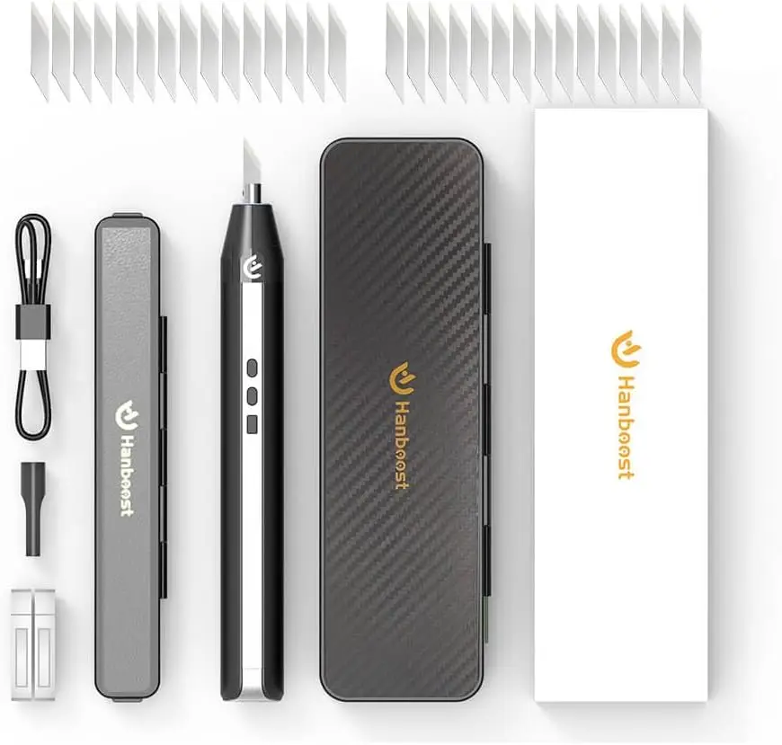 Hanboost C1 Ultrasonic Cutter for DIY Maker Efficient ultrasonic cutting 3D Printing Lover For PLA/ABS with Replaceable Blades
Hanboost C1 Ultrasonic Cutter for DIY Maker Efficient ultrasonic cutting 3D Printing Lover For PLA/ABS with Replaceable Blades