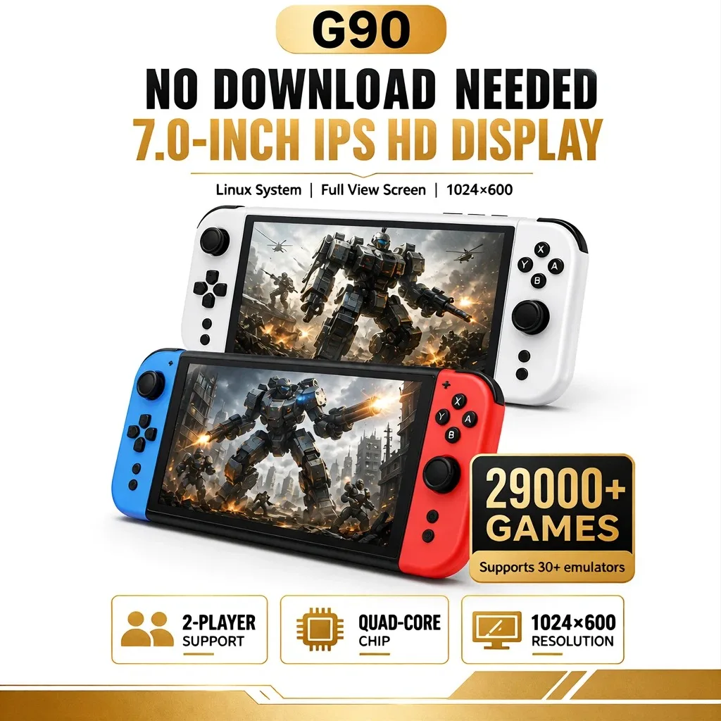 P90 Portable Handheld Game Device 7 Inch IPS HD Screen Quad Core Chip 4000mAh Battery Preloaded Mass Classic Casual Games HDMI
P90 Portable Handheld Game Device 7 Inch IPS HD Screen Quad Core Chip 4000mAh Battery Preloaded Mass Classic Casual Games HDMI