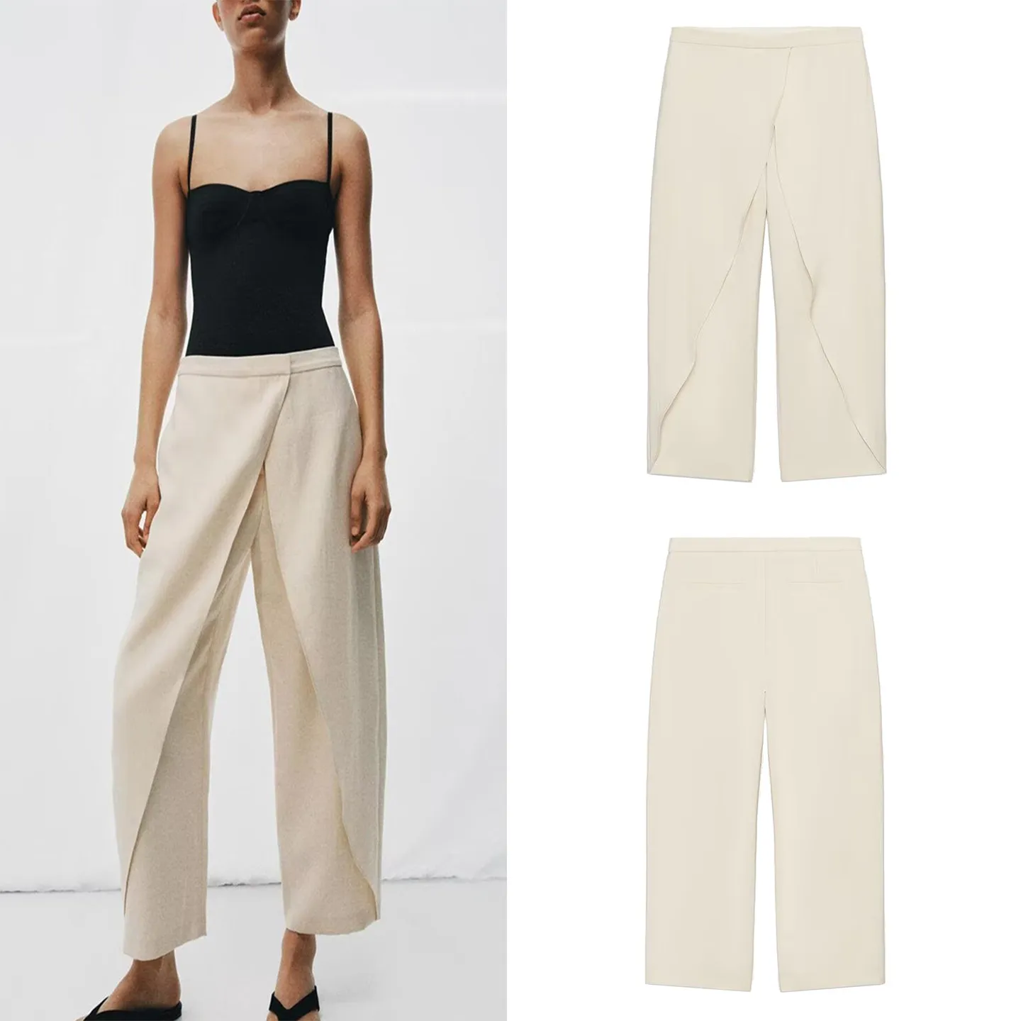 Women's Fashion Loose Cross Design Front Panel Long Pants Spring 2026 Simple Stylish Casual Trousers Natural Waist Other Mate...
Women's Fashion Loose Cross Design Front Panel Long Pants Spring 2026 Simple Stylish Casual Trousers Natural Waist Other Mate...