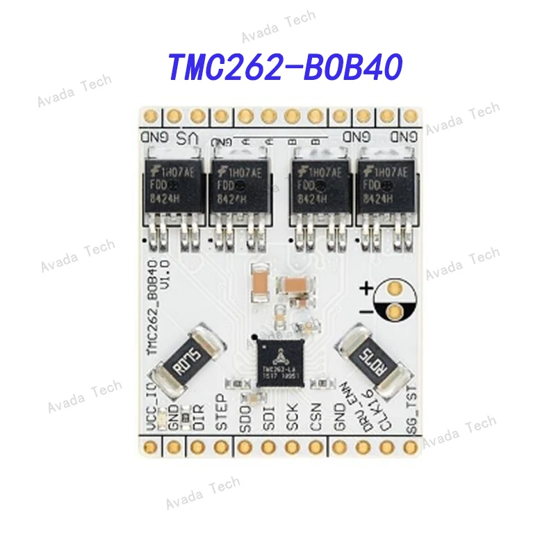 TMC262-BOB40 Evaluation board, TMC262-LA stepper motor driver, junction board, 40V, maximum 2.8A
TMC262-BOB40 Evaluation board, TMC262-LA stepper motor driver, junction board, 40V, maximum 2.8A