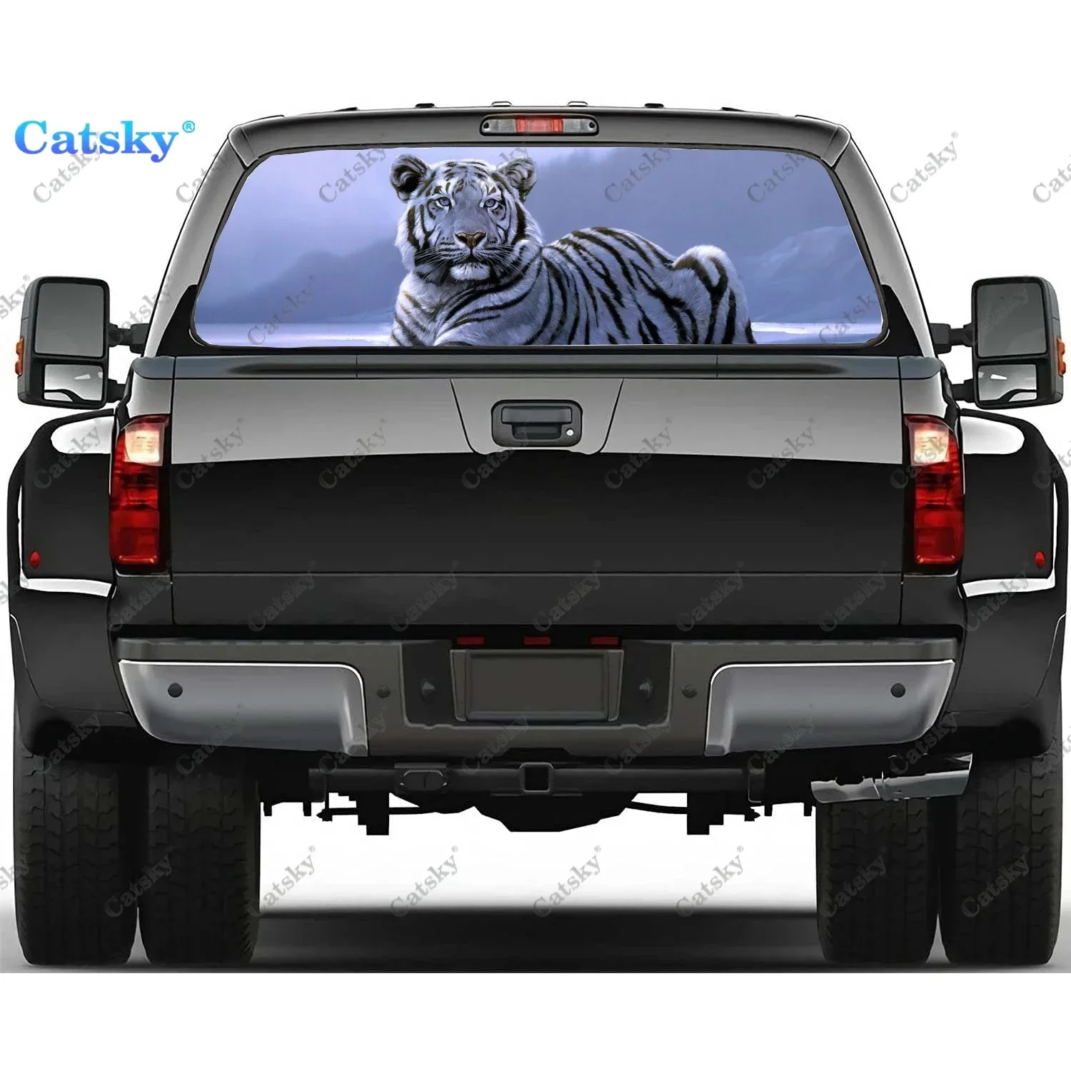 White Tiger Rear Window Decals for Truck,Pickup Window Decal,Rear Window Tint Graphic Perforated Vinyl Truck Stickers
White Tiger Rear Window Decals for Truck,Pickup Window Decal,Rear Window Tint Graphic Perforated Vinyl Truck Stickers