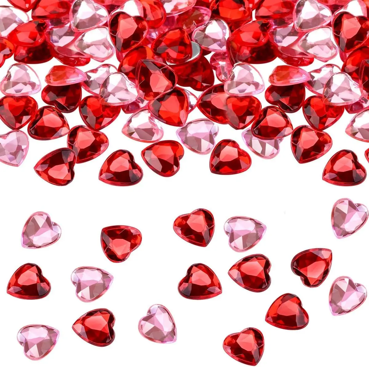 200 Heart-Shaped Crystals for Valentine's Day Decor, Acrylic Heart-Ornaments for Wedding Table Centerpieces Vase Fillers
200 Heart-Shaped Crystals for Valentine's Day Decor, Acrylic Heart-Ornaments for Wedding Table Centerpieces Vase Fillers