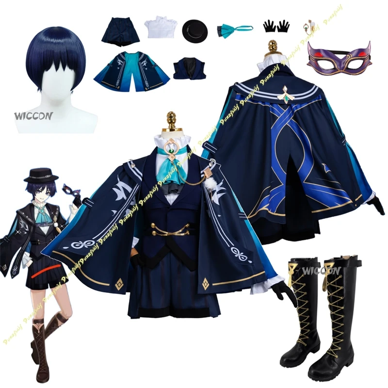 Genshin Impact Costume Wanderer Cos Costume Complete Set With Clothes,Wigs,Shoes,Mask High Quality Hallowen Play Role Clothes
Genshin Impact Costume Wanderer Cos Costume Complete Set With Clothes,Wigs,Shoes,Mask High Quality Hallowen Play Role Clothes