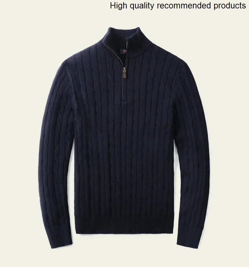 half Autumn and winter retro turtleneck zipper cashmere sweater men's loose pullover cable knit sweater coat trend
half Autumn and winter retro turtleneck zipper cashmere sweater men's loose pullover cable knit sweater coat trend