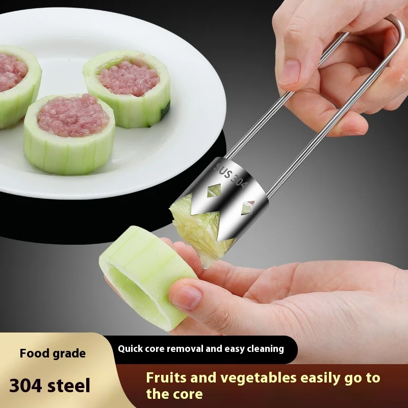 Stainless Steel Fruit Corer | Apple & Pear Pitter Tool | Vegetable Heart Remover for Cucumber/Courgette
Stainless Steel Fruit Corer | Apple & Pear Pitter Tool | Vegetable Heart Remover for Cucumber/Courgette