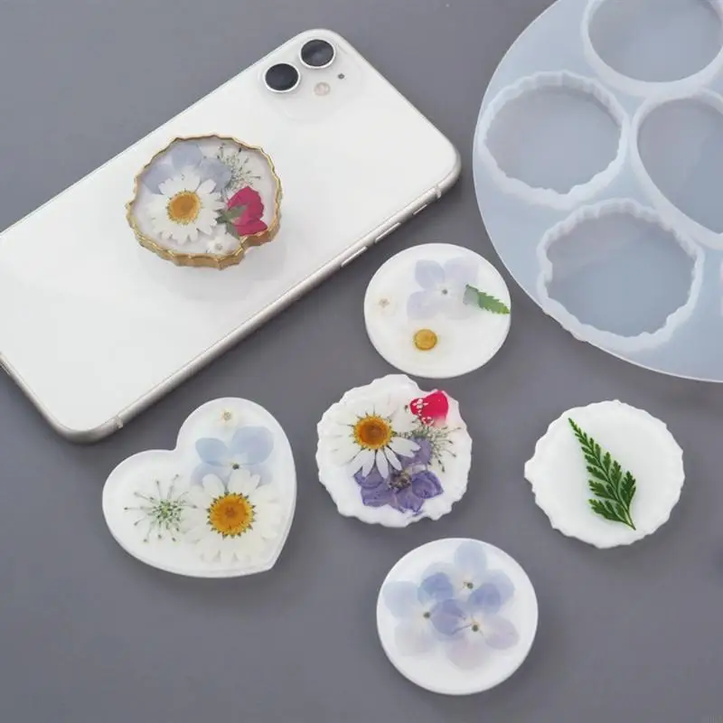 Q0KA Phone Grip Resin Mold for DIY Crafts Jewelry Making Supply DIY Holder Socket Art Craft Keychain Jewelry Pendant Mold
Q0KA Phone Grip Resin Mold for DIY Crafts Jewelry Making Supply DIY Holder Socket Art Craft Keychain Jewelry Pendant Mold
