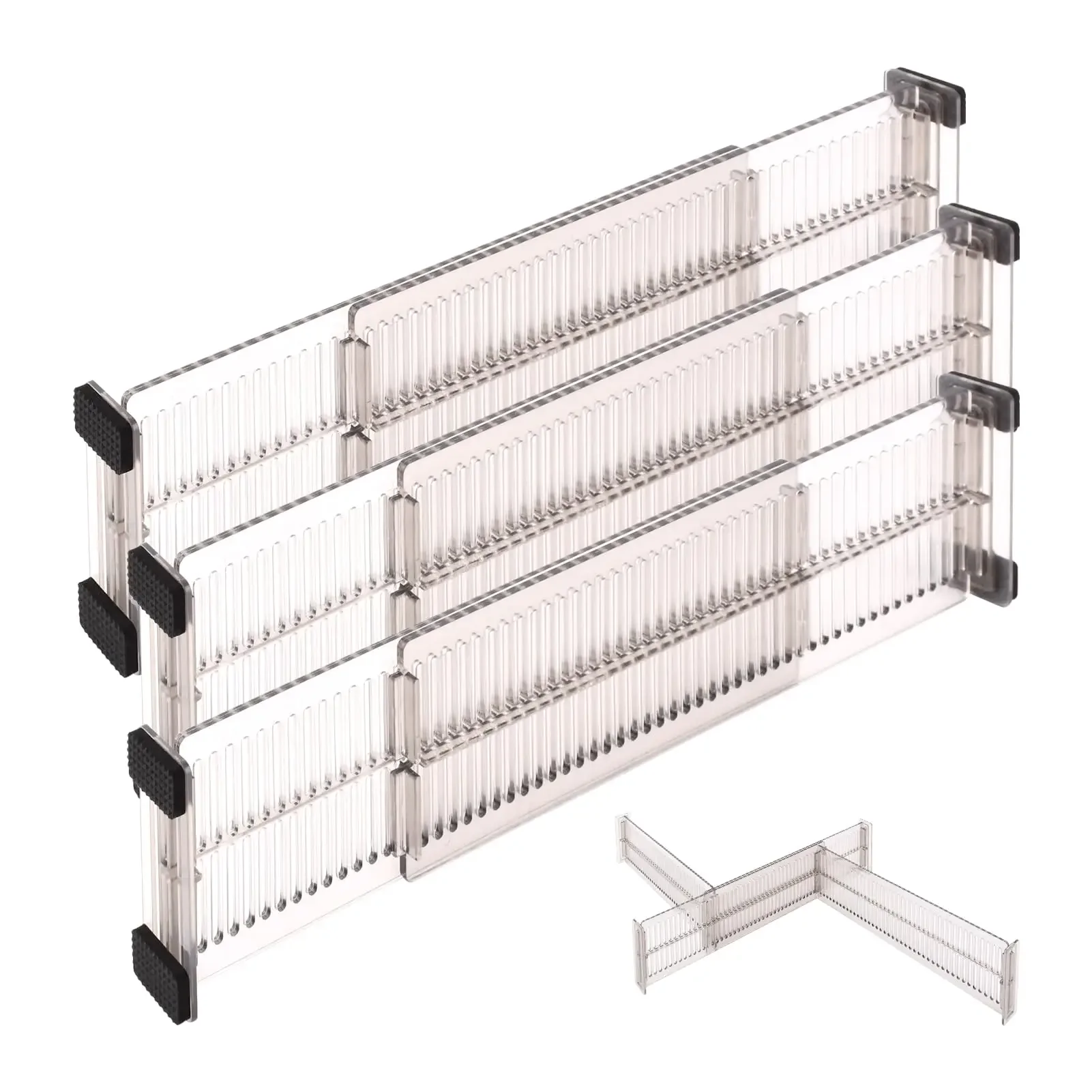 Expandable Drawer Dividers 10.8-20inch Adjustable Organizers for Kitchen Utensils Drawer Separators Dresser Drawer for Clothes
Expandable Drawer Dividers 10.8-20inch Adjustable Organizers for Kitchen Utensils Drawer Separators Dresser Drawer for Clothes
