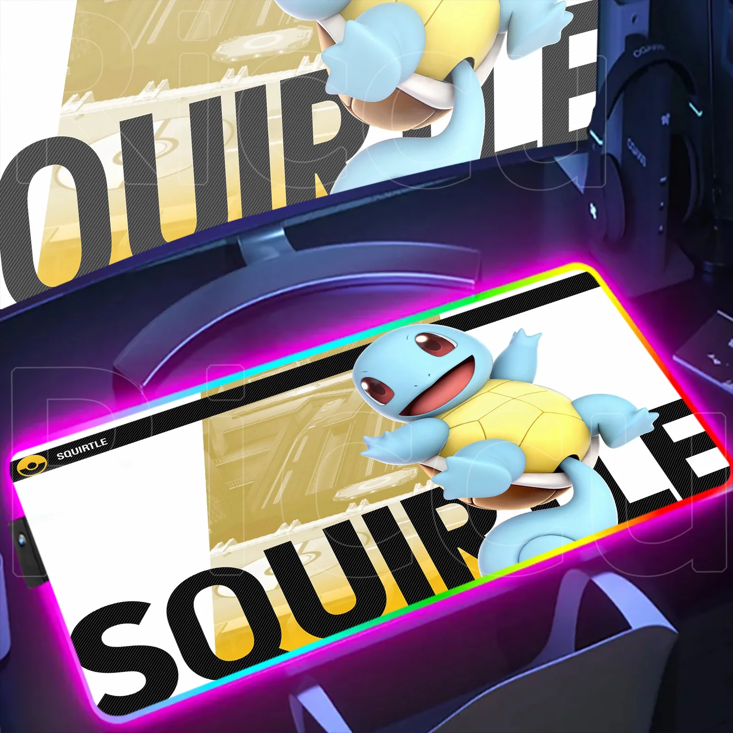 Backlit Gaming Laptop Keyboard Mat LED Pokemon Squirtle Mouse Pad Soft Rubber 900x400mm RGB Anime Accessories Computer Desk Rug
Backlit Gaming Laptop Keyboard Mat LED Pokemon Squirtle Mouse Pad Soft Rubber 900x400mm RGB Anime Accessories Computer Desk Rug