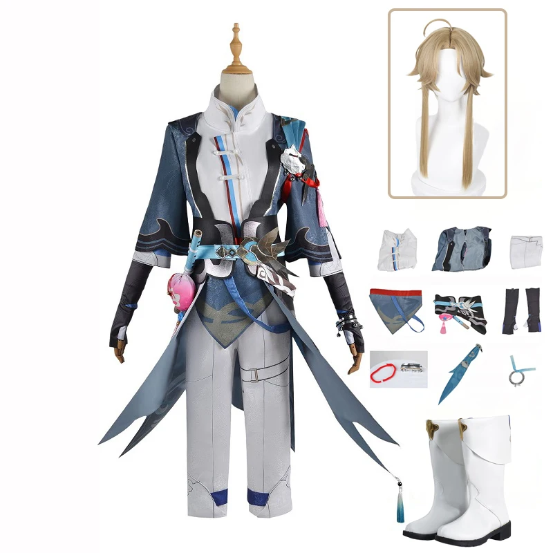 Yanqing Cosplay HSR Honkai Star Rail Cosplay Costume Yan Qing Wig Shoes Swordsman Kendo Uniform Cloak Halloween Party Outfits
Yanqing Cosplay HSR Honkai Star Rail Cosplay Costume Yan Qing Wig Shoes Swordsman Kendo Uniform Cloak Halloween Party Outfits