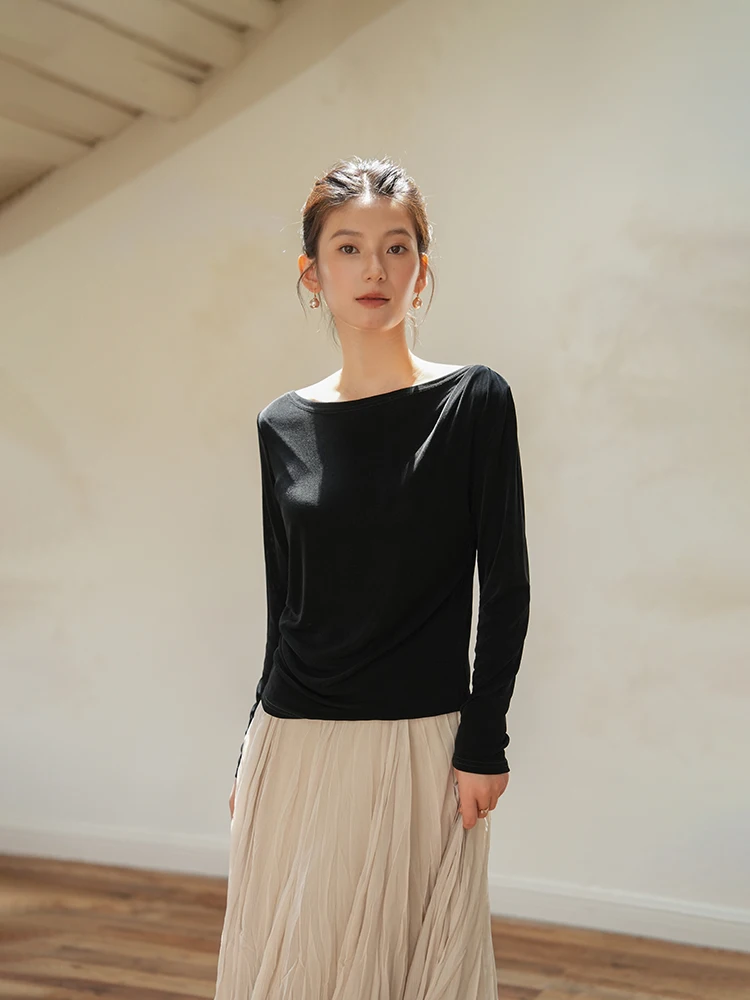 Футболка из ацетатной ткани с длинным рукавом, удобная, дышащая, высокоэластичная, с круглым вырезом, плиссированной талией, для повседневной носки, в стиле Parent Sve...
Футболка из ацетатной ткани с длинным рукавом, удобная, дышащая, высокоэластичная, с круглым вырезом, плиссированной талией, для повседневной носки, в стиле Parent Sve...