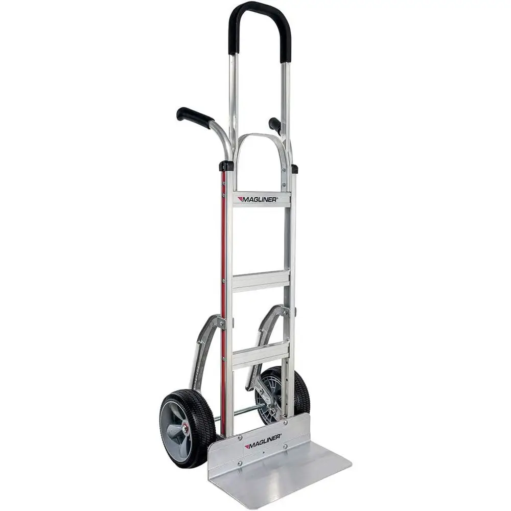 Dual-Grip 2-Wheel Hand Truck, 18x9 Nose, 10x3.5 Foam Wheels, Stainless Steel, 500 lbs Capacity
Dual-Grip 2-Wheel Hand Truck, 18x9 Nose, 10x3.5 Foam Wheels, Stainless Steel, 500 lbs Capacity