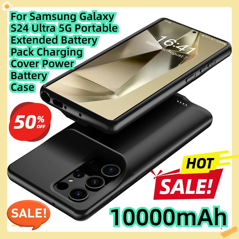 For Samsung Galaxy S24 Ultra 5G Portable Extended Battery Pack Charging Cover Power Battery Case 10000mAh
For Samsung Galaxy S24 Ultra 5G Portable Extended Battery Pack Charging Cover Power Battery Case 10000mAh