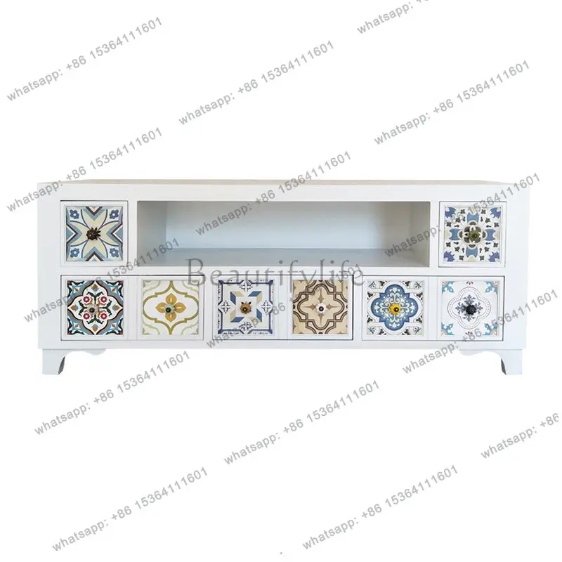 Small apartment living room TV cabinet solid wood Mediterranean American retro pastoral simple and modern
Small apartment living room TV cabinet solid wood Mediterranean American retro pastoral simple and modern