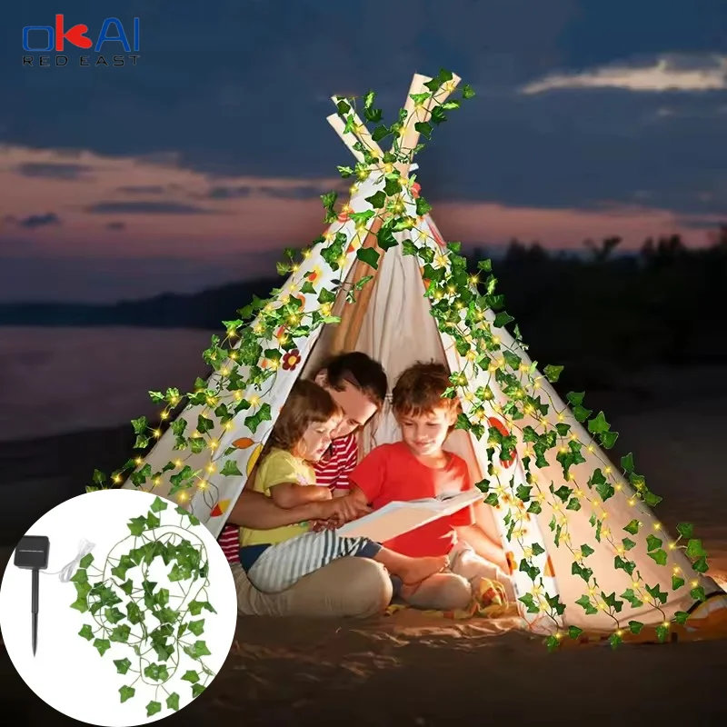 7m 50 LED-12m 100 LEDs Solar Vine String Light DIY Solar Ivy Fairy Lights String Light Wedding Party Garden Room Wall Decor Lig
7m 50 LED-12m 100 LEDs Solar Vine String Light DIY Solar Ivy Fairy Lights String Light Wedding Party Garden Room Wall Decor Lig