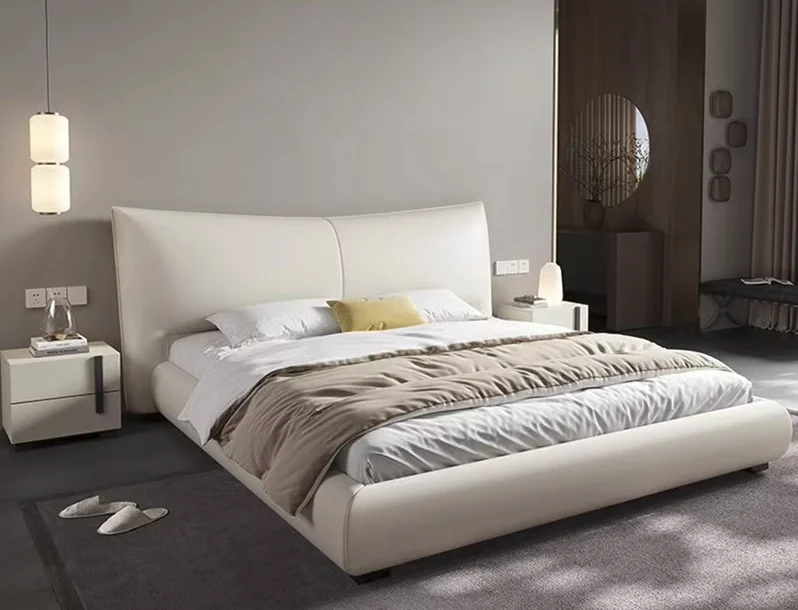 #Modern Minimalist Luxury Full Size Oak Wood Frame Leather Upholstered Bed With Soft Headboard
#Modern Minimalist Luxury Full Size Oak Wood Frame Leather Upholstered Bed With Soft Headboard