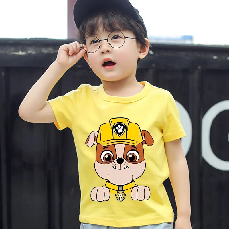 Paw Patrol Fashion T-shirts for Boys Girls Anime Cartoon Cute Short Sleeved Shirt Children Summer Cotton Kawaii Top Kids Clothes
Paw Patrol Fashion T-shirts for Boys Girls Anime Cartoon Cute Short Sleeved Shirt Children Summer Cotton Kawaii Top Kids Clothes