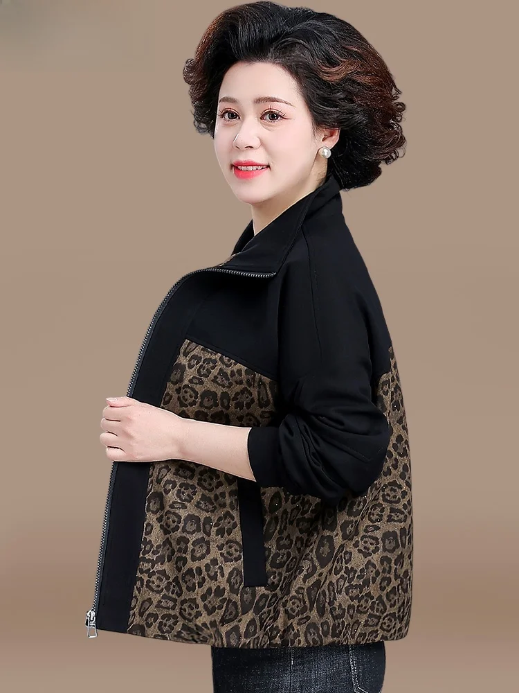 Sli Casual Jaet Spring Faion Outerwear for Women over 50 Large Size Top Mid-Aged And ly Spring Autumn Wear
Sli Casual Jaet Spring Faion Outerwear for Women over 50 Large Size Top Mid-Aged And ly Spring Autumn Wear