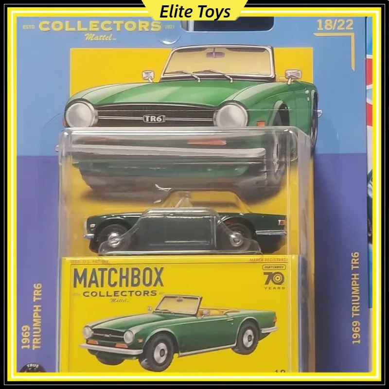 Коллекционная коробка Mattel Match Box Series 1969, Triumph TR6, металлический масштаб 1:64, литая под давлением модель автомобиля, коллекционная игрушка, подарок для мальчиков
Коллекционная коробка Mattel Match Box Series 1969, Triumph TR6, металлический масштаб 1:64, литая под давлением модель автомобиля, коллекционная игрушка, подарок для мальчиков