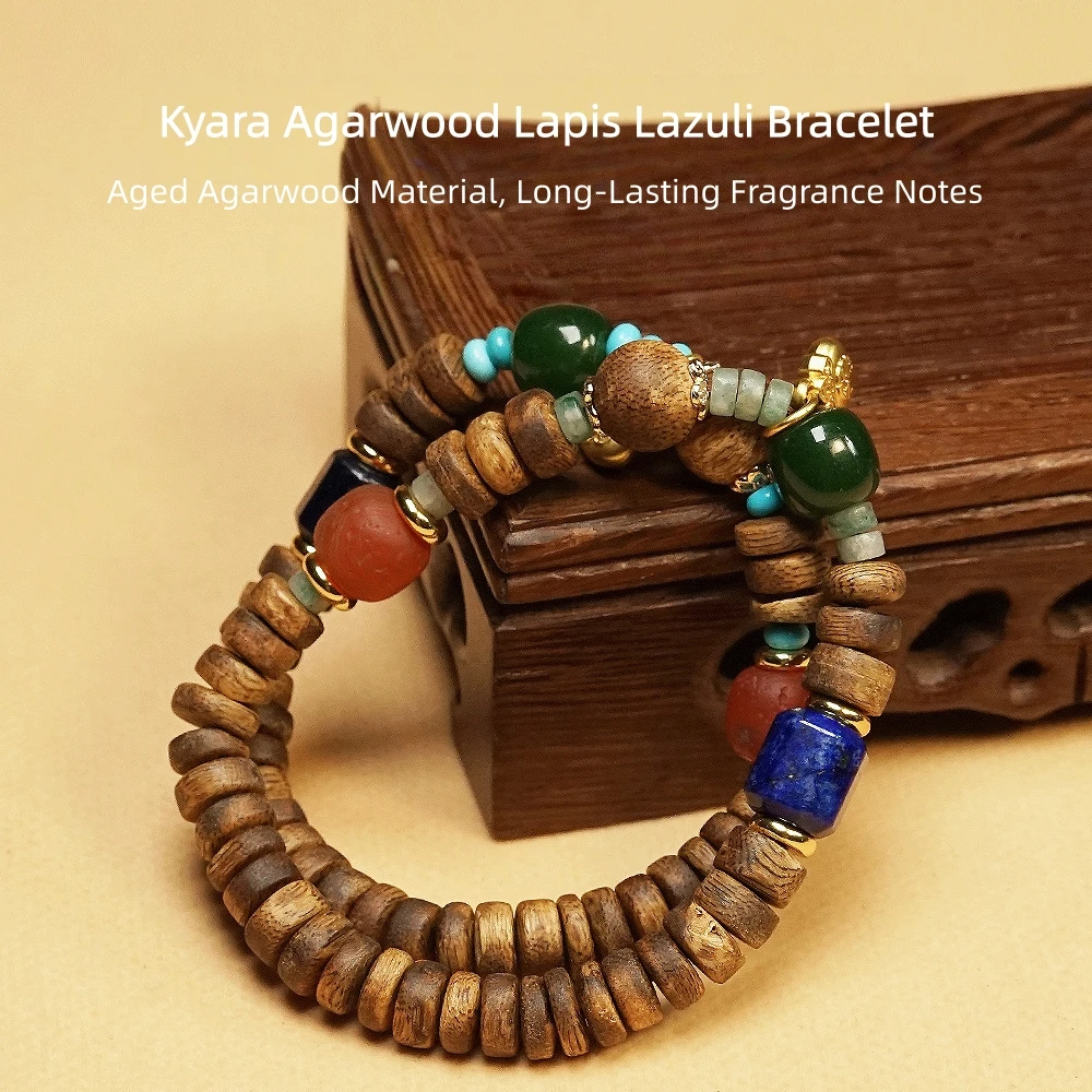 Kyara Agarwood Single-Strand Bracelet Craft,8mm,Lapis Lazuli Kyara Slice Beads,DIY Creative Handmade Decorative Art Piece
Kyara Agarwood Single-Strand Bracelet Craft,8mm,Lapis Lazuli Kyara Slice Beads,DIY Creative Handmade Decorative Art Piece