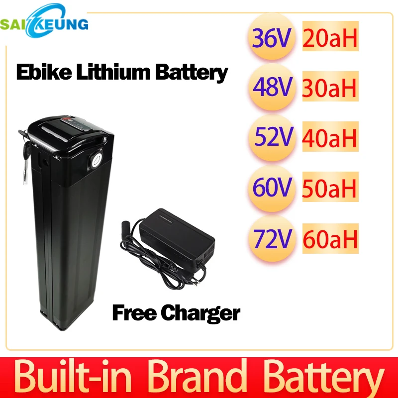 13S5P 48V E Bike 20Ah 30ah 40ah 50Ah Lithium Battery Titanate Silver Fish 36V 72V 52V Electric Bicycle 350W 75W 1500w Free tax
13S5P 48V E Bike 20Ah 30ah 40ah 50Ah Lithium Battery Titanate Silver Fish 36V 72V 52V Electric Bicycle 350W 75W 1500w Free tax