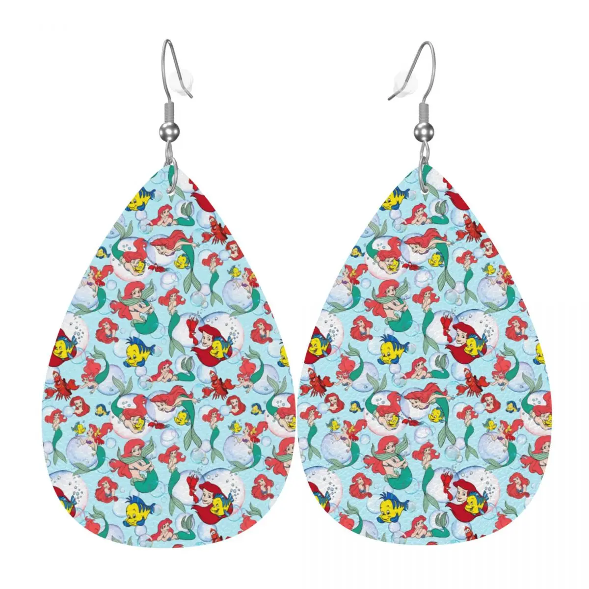 Кожаные серьги-капли «Маленькая Русалочка» на заказ для женщин, легкие, в стиле принцессы Ариэль, для вечеринок и праздников
Кожаные серьги-капли «Маленькая Русалочка» на заказ для женщин, легкие, в стиле принцессы Ариэль, для вечеринок и праздников