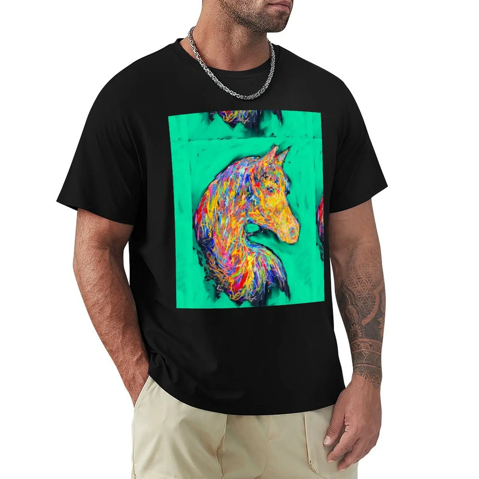 Horses T-Shirt Active Wear Sports T-Shirt for Men
Horses T-Shirt Active Wear Sports T-Shirt for Men