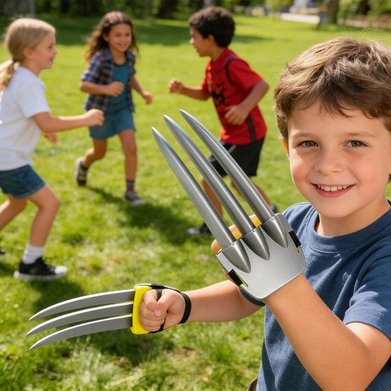Wolverine Claws Cosplay Prop with Padded Wristband Plastic Adamantium Style Claws for Halloween Party Superhero RolePlay Costume
Wolverine Claws Cosplay Prop with Padded Wristband Plastic Adamantium Style Claws for Halloween Party Superhero RolePlay Costume