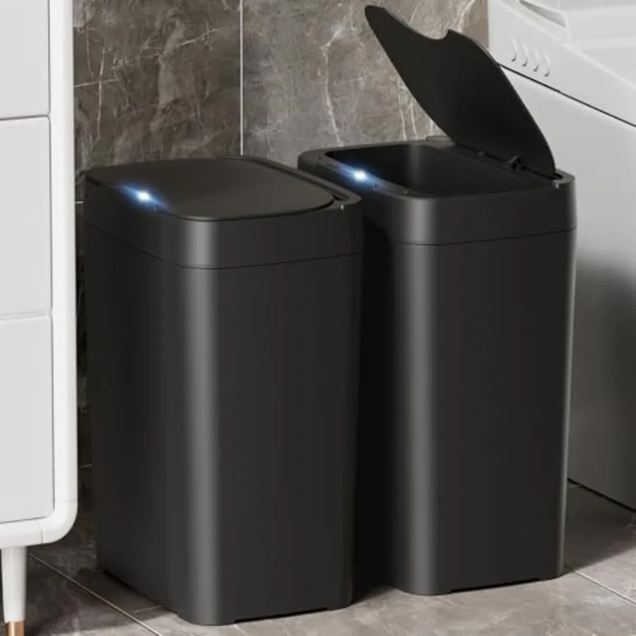 2 Pack 2.7 Gal Bathroom Trash Can with Lid Automatic Trash Can Small Smart Garbage Can Touchless Slim Motion Sensor Waterproof
2 Pack 2.7 Gal Bathroom Trash Can with Lid Automatic Trash Can Small Smart Garbage Can Touchless Slim Motion Sensor Waterproof