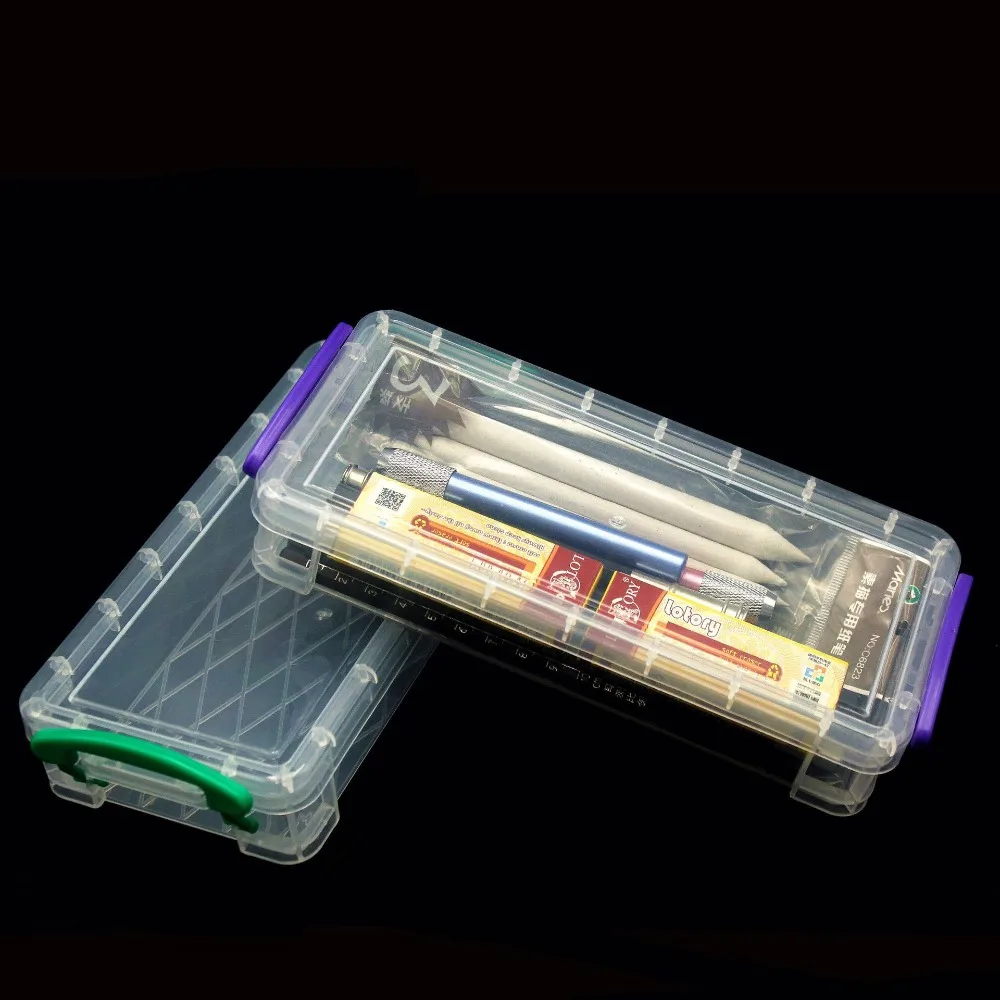 Transparent Pencil Case Plastic Large Capacity Sketch Art Box Thickened Double Ear Buckle Sketching Pen Case Business Card
Transparent Pencil Case Plastic Large Capacity Sketch Art Box Thickened Double Ear Buckle Sketching Pen Case Business Card