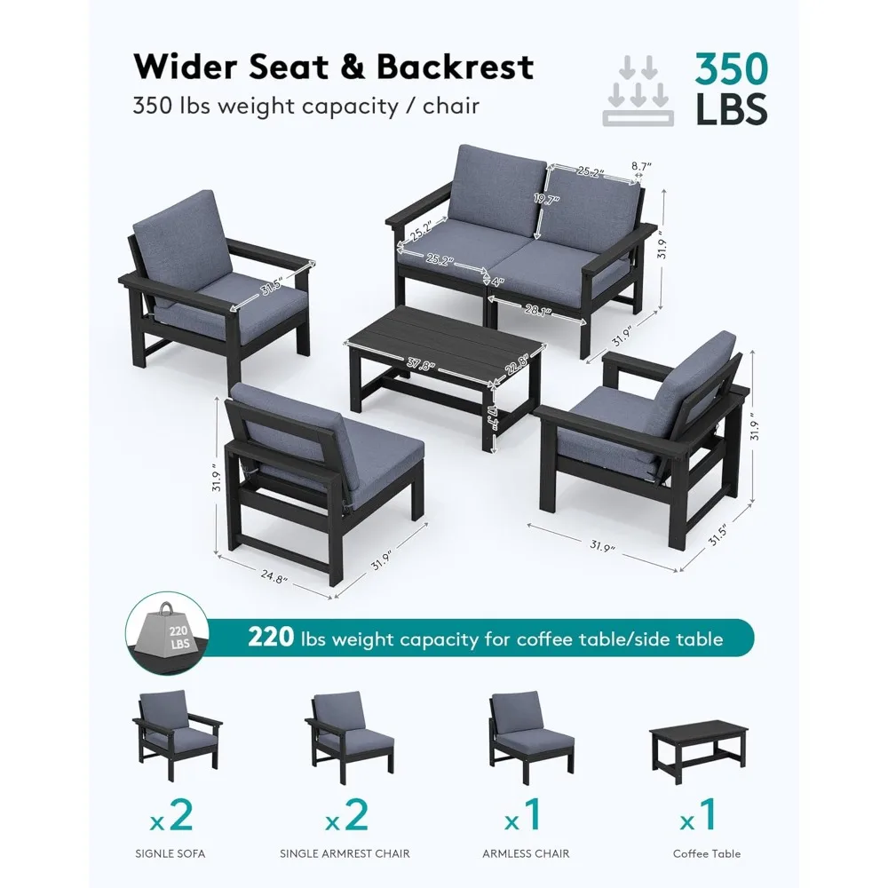 Garden Conversation Set,6-Piece Sectional Outdoor Patio Furniture Sets,All Weather Couch Set Patio Furniture Sets
Garden Conversation Set,6-Piece Sectional Outdoor Patio Furniture Sets,All Weather Couch Set Patio Furniture Sets