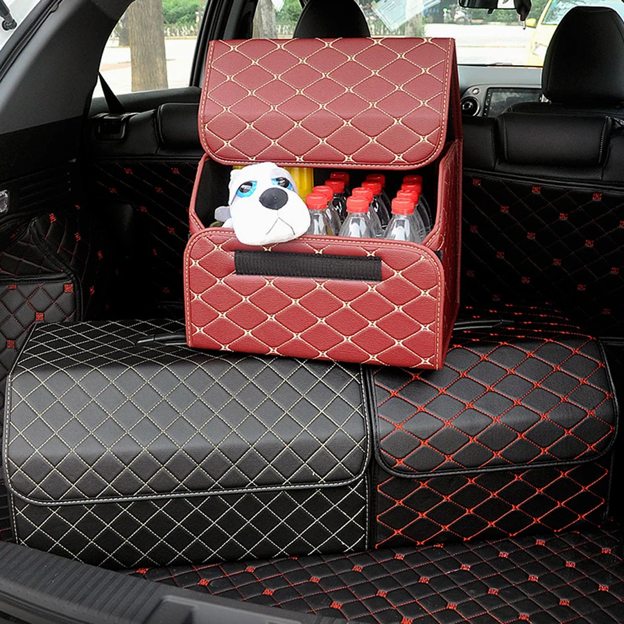 Car Organizer Trunk Storage Bag, Large Capacity Auto Multiues Tools Storage Box Stowing Tidying Organizer Bag Car Accessories 
Car Organizer Trunk Storage Bag, Large Capacity Auto Multiues Tools Storage Box Stowing Tidying Organizer Bag Car Accessories