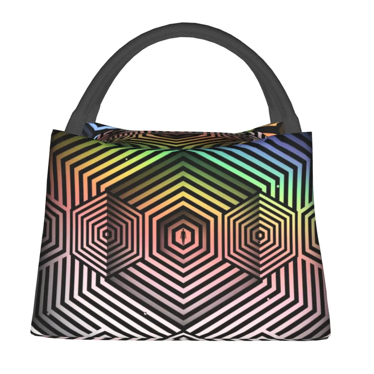 Ombre Geometry Lunch Bag For Adult Optical Art Designer Lunch Box Aesthetic Office Cooler Bag Convenient Oxford Tote Food Bags
Ombre Geometry Lunch Bag For Adult Optical Art Designer Lunch Box Aesthetic Office Cooler Bag Convenient Oxford Tote Food Bags