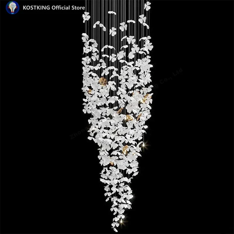 Custom Modern Chandelier Pendant Light for Luxury Villa Indoor Hotel Staircase Remote Control AC Ceiling Installation
Custom Modern Chandelier Pendant Light for Luxury Villa Indoor Hotel Staircase Remote Control AC Ceiling Installation
