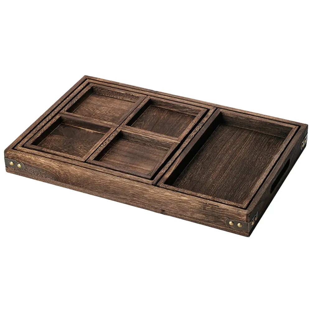 1Set Tea Set Tray Rustic Wooden Serving Tray Multi-Functional Tea Cup Snack Fruit Storage Plate Dessert Holder
1Set Tea Set Tray Rustic Wooden Serving Tray Multi-Functional Tea Cup Snack Fruit Storage Plate Dessert Holder