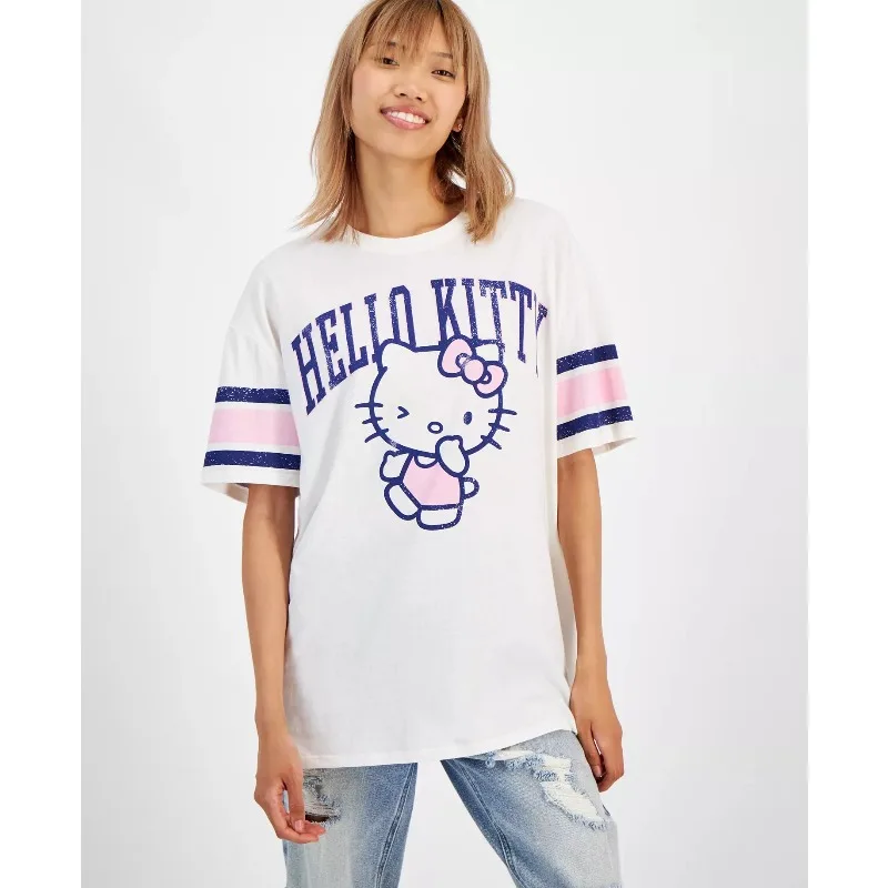 2026 New Summer Fashion T-shirt, Korean Girl Hello Kitty Short Sleeved Clothing, Girls' Mesh Jersey Hot Selling T-shirt
2026 New Summer Fashion T-shirt, Korean Girl Hello Kitty Short Sleeved Clothing, Girls' Mesh Jersey Hot Selling T-shirt